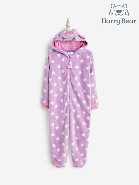 Harry Bear Purple Unicorn Stars Print All-In-One (Q54560) | AED146