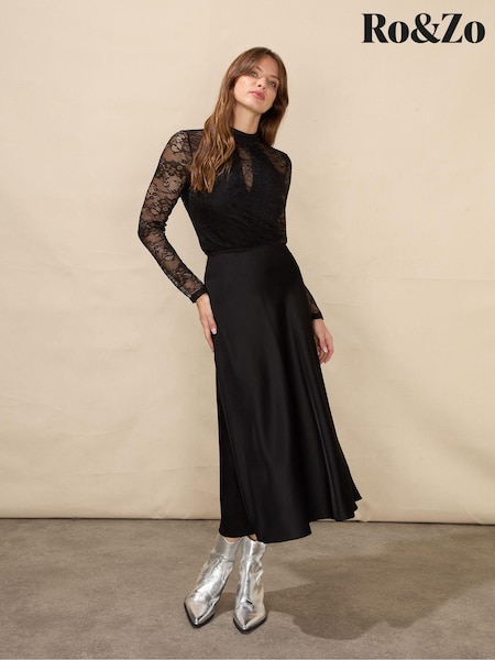 Ro&Zo Stretch Lace Black Top (Q54952) | 45 €