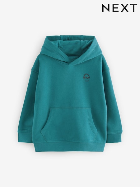 Teal Blue Plain Jersey Hoodie (3-16yrs) (Q55645) | €9 - €13