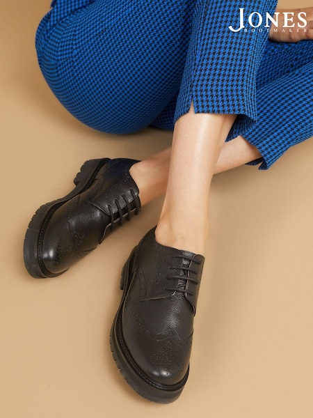 Jones Bootmaker Ladies Lace Smart Black Shoes (Q55675) | € 117