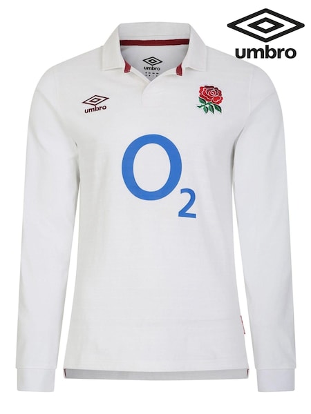 Umbro White Blue England Home Classic Rugby Jersey (Q55893) | €38.50