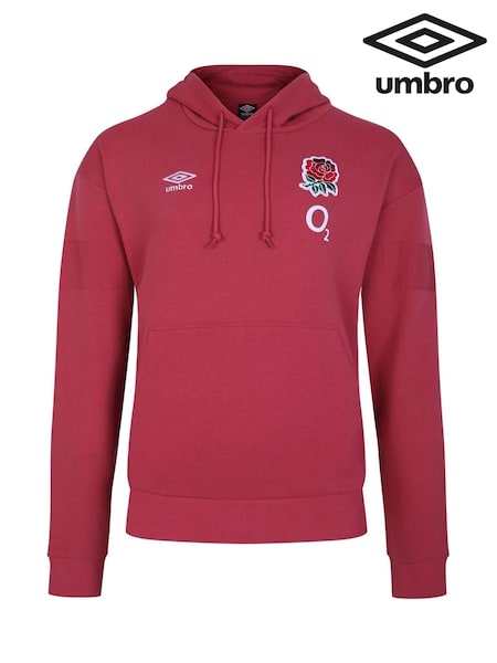 Umbro Red England Rugby OH Fleece Hoodie (Q56690) | €38.50