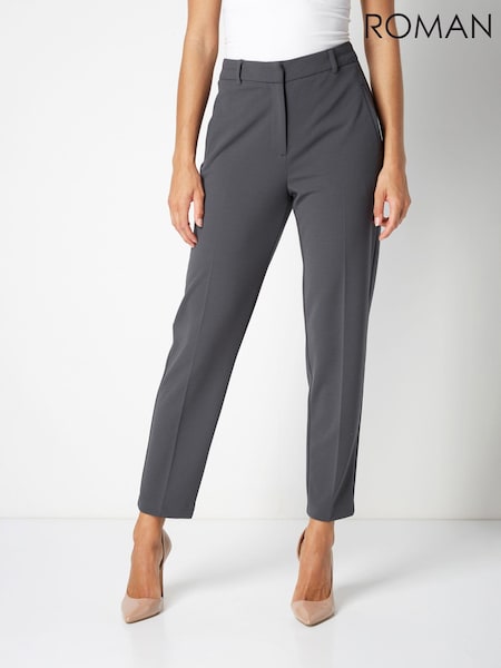 Roman Grey Originals Straight Leg Tapered Trousers (Q57032) | €45