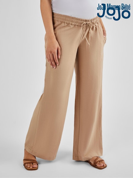 JoJo Maman Bébé Linen Blend Maternity Trousers (Q57270) | 63 €