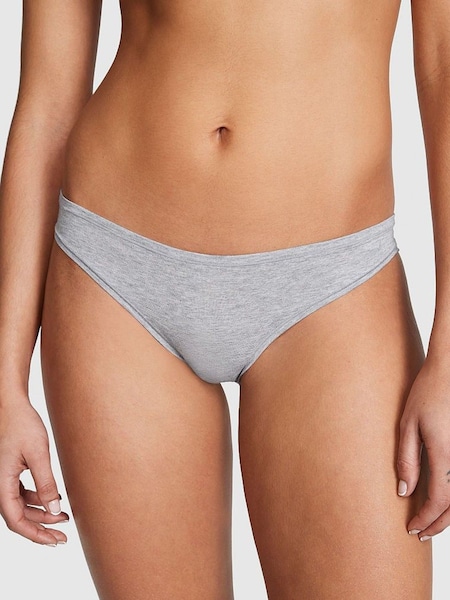 Victoria's Secret PINK Medium Heather Grey Cotton Bikini Knickers (Q57326) | €10.50