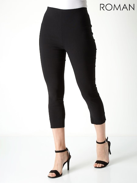 Musta - Roman Cropped Stretch Capri Trousers (Q57527) | €50