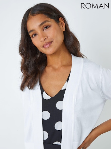 Roman Knitted Bow Detail Shrug (Q57644) | €50