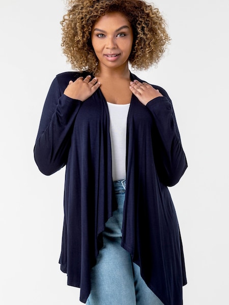 Azul - Roman Curve Waterfall Front Jersey Cardigan (Q59189) | 45 €