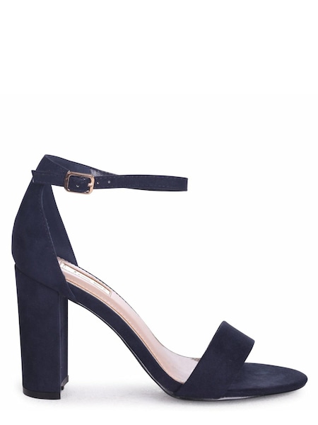 Linzi Blue Nelly Barely There Block Heels (Q59266) | €10