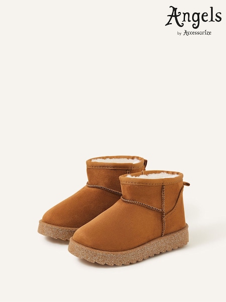 Glittery Sole Faux Suede Boots (Q59899) | €12.50