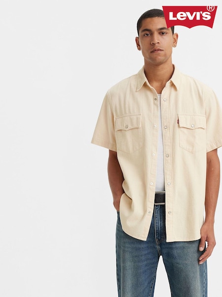 Levi's® Cream Relaxed Fit Western 100% Cotton Shirt (Q60299) | €37