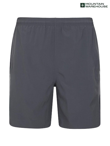 Mountain Warehouse Grey Mens Motion 2 in 1 Active Running Shorts (Q60378) | R$ 345
