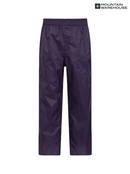 Mountain Warehouse Purple Kids Pakka II Waterproof Overtrousers (Q60389) | €29