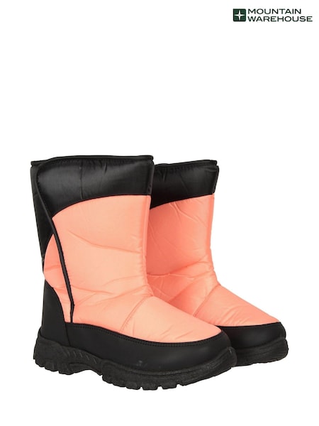 Rosa - Mountain Warehouse Caribou Kids Single Stripe Sherpa Lined Adaptive Snow Boots (Q60391) | 42 €