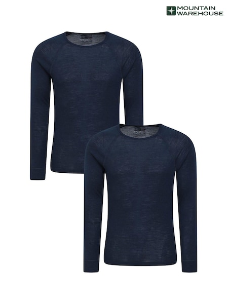 Mountain Warehouse Blue Merino Thermal Tops 2 Pack (Q60393) | AED466