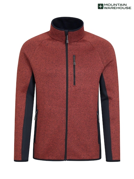Roșu - Jachetă din fleece cu fermoar întreg Mountain Warehouse Bărbați Treston (Q60402) | 200 LEI