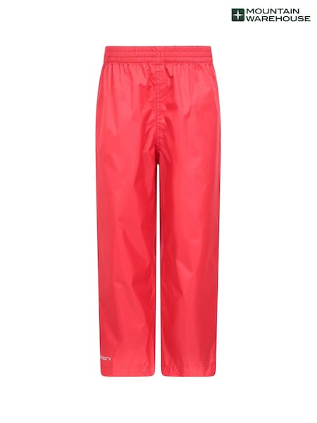 Mountain Warehouse Red Kids Pakka II Waterproof Overtrousers (Q60406) | €29