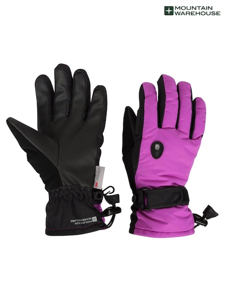 Mountain Warehouse Purple Womens Extreme Waterproof Ski Gloves (Q60410) | €25