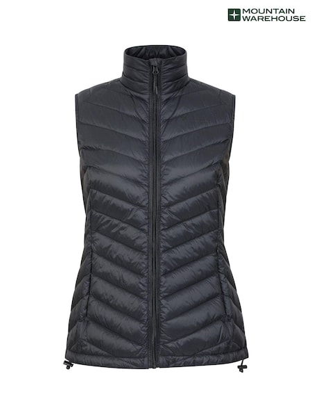 Черный - Mountain Warehouse Womens Featherweight II Extreme Down Gilet (Q60417) | €95