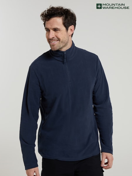 Темно-синій - Чоловічий фліс Camber II Half Zip, що швидко сохне, Mountain Warehouse (Q60418) | 1 322 грн