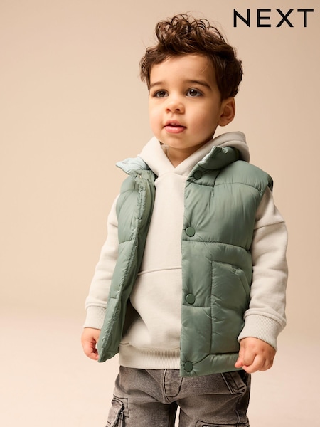 Sage zelena - Padded Gilet (3mths-10yrs) (Q60443) | € 22 - € 27