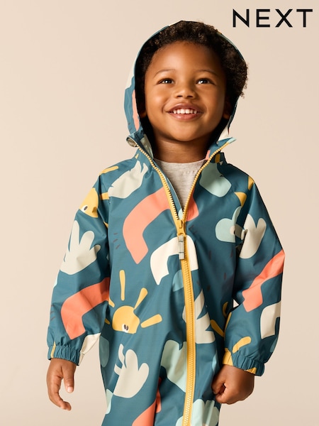 Vícebarevný potisk - Waterproof Fleece Lined Puddlesuit (3mths-7yrs) (Q60451) | 835 Kč - 985 Kč