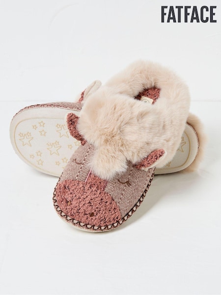 FatFace Hattie Light Brown Horse Mules (Q60476) | €25