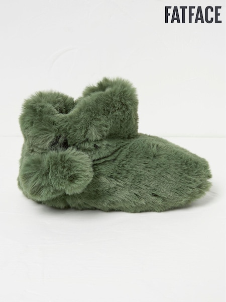 FatFace Farah Khaki Green Faux Fur Boots (Q60520) | €25