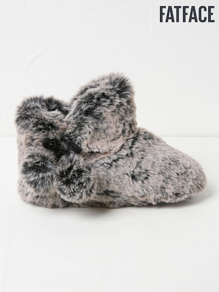 FatFace Farah Oatmeal Faux Fur Boots (Q60530) | €25