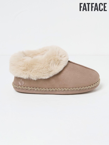 FatFace Maia Dark Natural Boots Slippers (Q60532) | €25