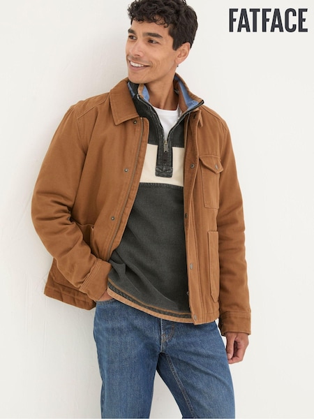 Fatface Canvas Jacket (Q60545) | ‏578‏₪