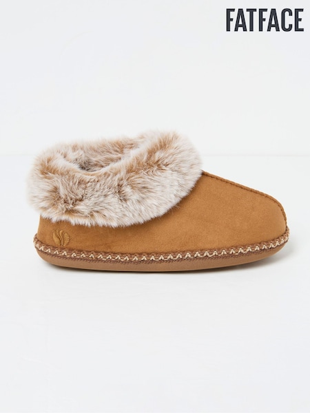 FatFace Maia Tan Brown Boots Slippers (Q60549) | €25
