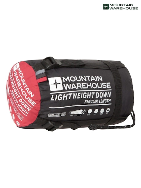 Mountain Warehouse Red Camping Extreme Lightweight Down Sleeping Bag (Q60655) | €183