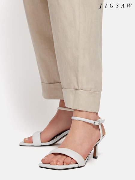Jigsaw White Iris Heels (Q60785) | €79