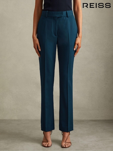 Reiss Teal Jade Slim Fit Wool Blend Suit Trousers (Q60915) | €130