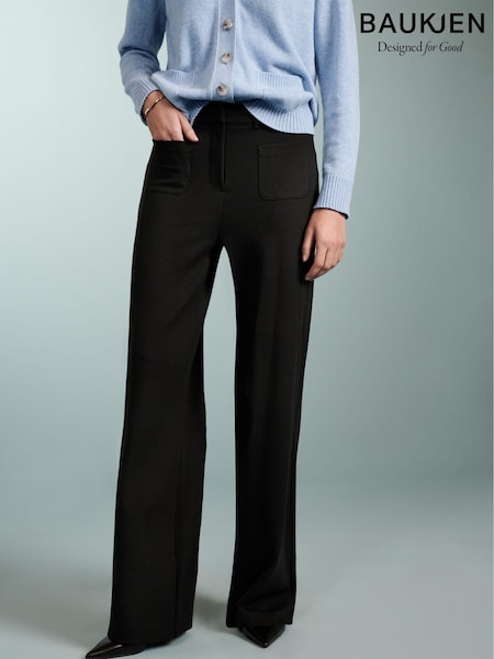 Baukjen Thelma Black Trousers with Lenzing™ Ecovero™ (Q61017) | 76 €