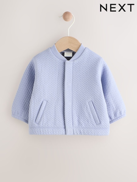 Blue Baby Textured Bomber Jacket (0mths-2yrs) (Q61210) | R$ 135 - R$ 155