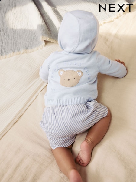 Blue 100% Cotton Cardigan (0mths-2yrs) (Q61214) | €22 - €25