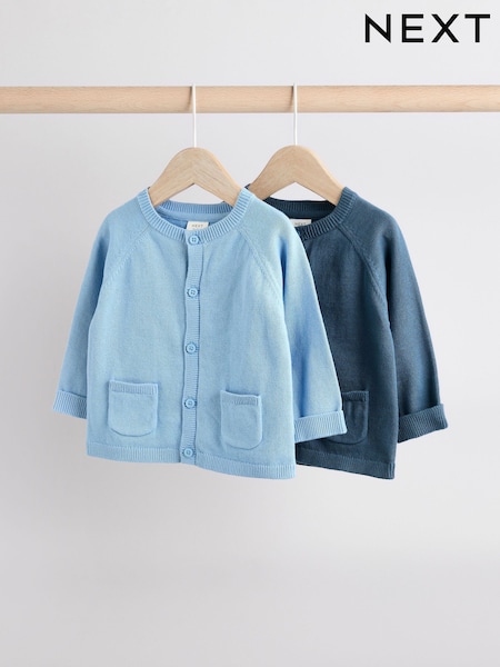 Azul - 100% Cotton Cardigans 2 Pack (0mths-3yrs) (Q61216) | 19 € - 22 €