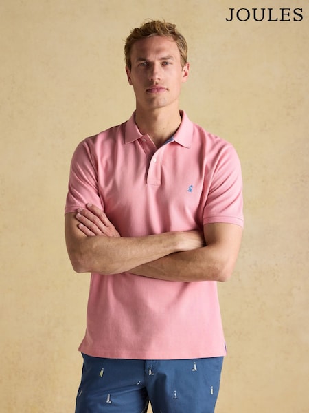 Joules Woody Pink Cotton Pique Polo Shirt (Q61245) | R$ 295