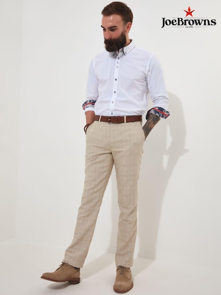 Joe Browns Regular Fit Check Straight Leg Suit: Trousers (Q61338) | 265 LEI