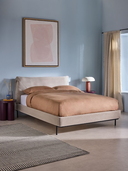 MADE.COM Cream Corduroy Harlow Bed Frame (Q61487) | €756 - €882