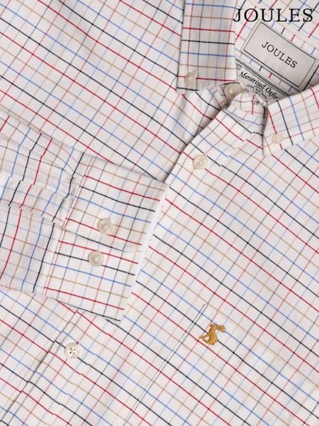 Cream Ruutu - Pitkä hiha - Joules Oxford Classic Fit Shirt (Q61501) | €78