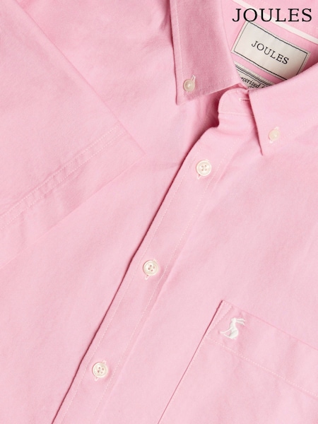Joules Oxford Pink Short Sleeve Classic Fit Shirt (Q61512) | €52