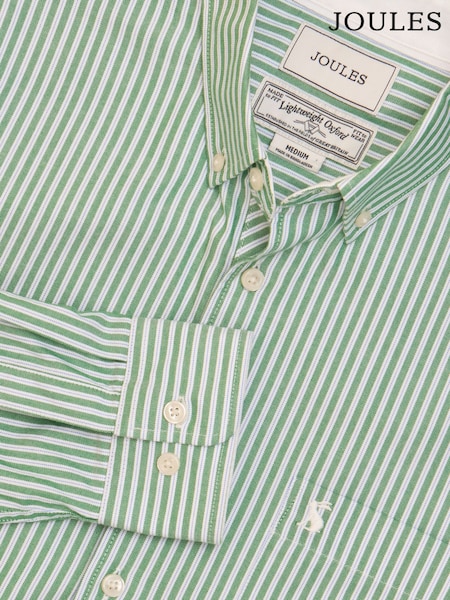 Joules Oxford Green Stripe Classic Fit Shirt (Q61514) | R$ 490