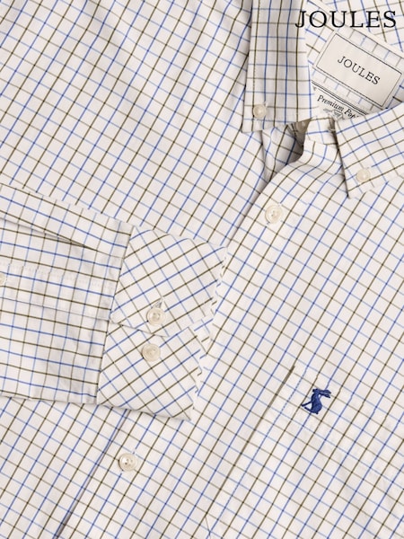 Sininen & Vihreä Ruutu - Joules Poplin Classic Fit Shirt (Q61518) | €71
