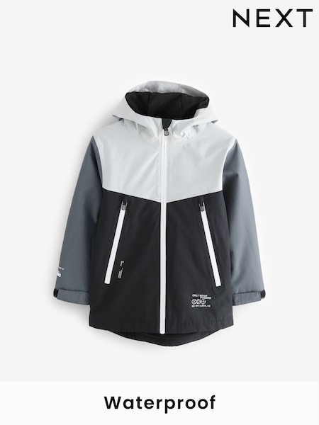 Monochrome Waterproof Fleece Hooded Lined Coat (3-17yrs) (Q61568) | $75 - $97