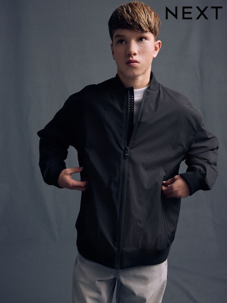 Black Smart Black Bomber Jacket (3-16yrs) (Q61572) | €42 - €57
