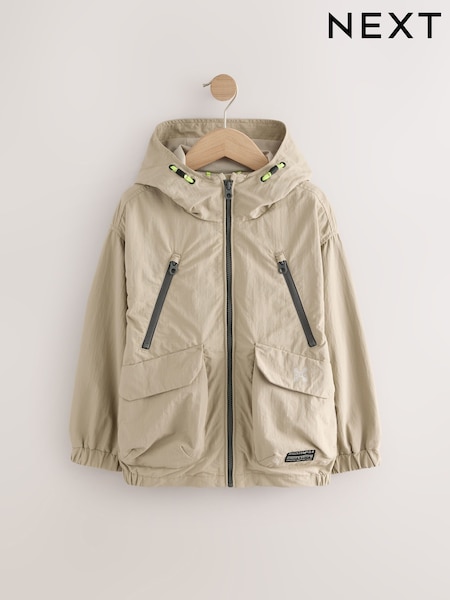 Neutral Shower Resistant Utility Hooded Jacket (3-16yrs) (Q61573) | €41 - €55