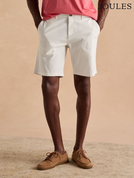 Joules Classic Fit White Chino Shorts (Q61594) | R$ 345